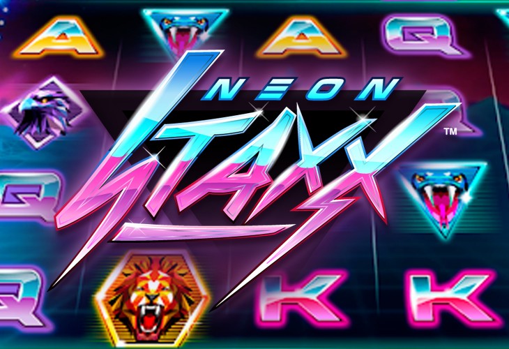 Neon Staxx - NetEnt slot at Friday Roll Casino Casino